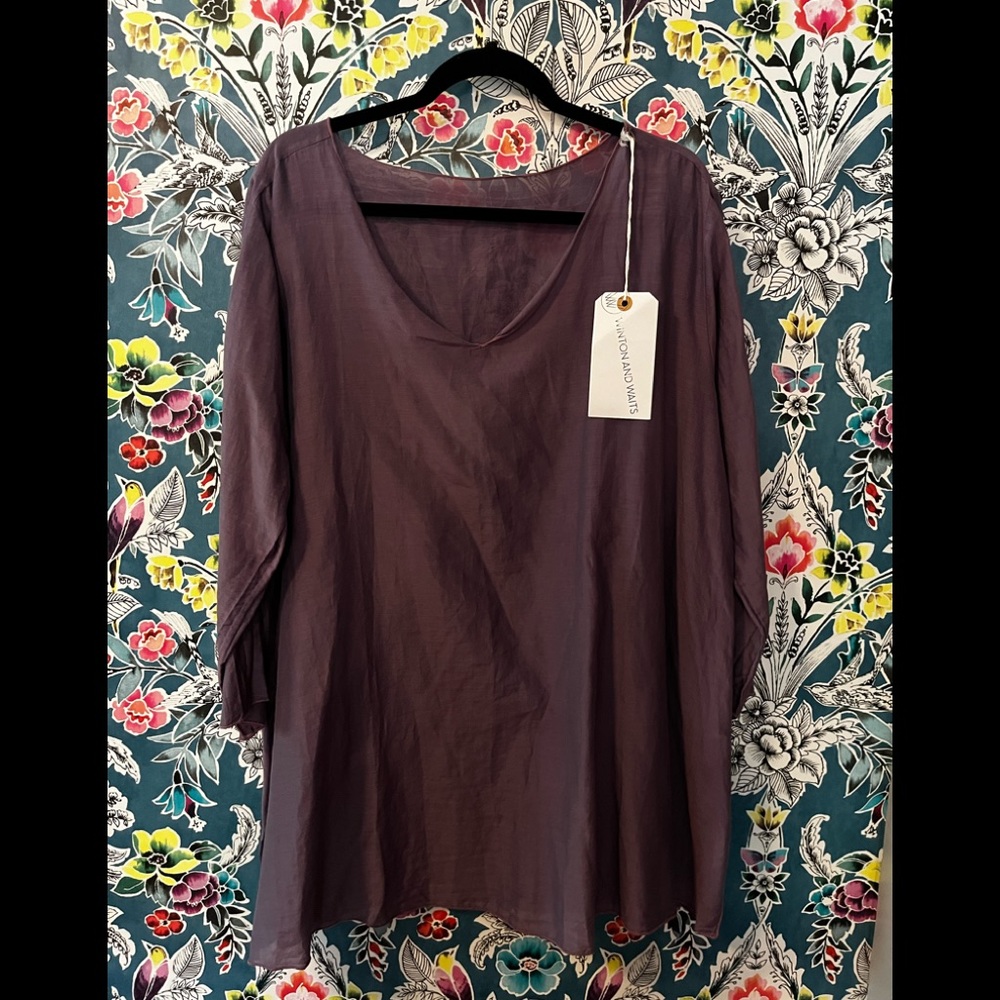 NWT Winton and Waits: womens (XL) soft plum tunic